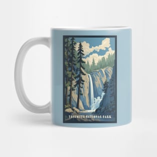 Yosemite National Park Vintage Travel Poster Mug